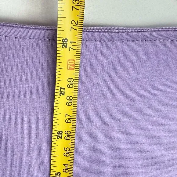 Women Blouse Size 2XL Pretty Purple Pull Over Short Sleeve! - Picture 9 of 11